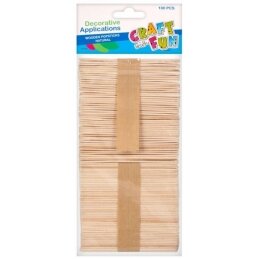 Medinės lazdelės dekoravimui, 100 vnt. natūralios CRAFT-FUN Medinės lazdelės dekoravimui, 100 vnt. natūralios CRAFT-FUN