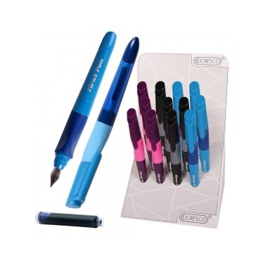 Plunksnakotis mokyklinis Cresco First Pen, iridinė M plunksna
