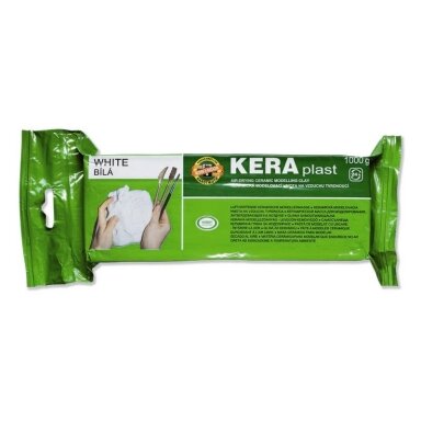 Керамическая масса Koh-I-Noor KERAplast белая, затвердевает на воздухе, 1000 г Керамическая масса Koh-I-Noor KERAplast белая, затвердевает на воздухе, 1000 г