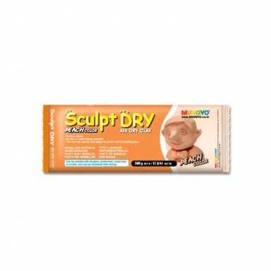 Паста для лепки Mungyo 500 г, затвердевает на воздухе, телесная Паста для лепки Mungyo 500 г, затвердевает на воздухе, телесная