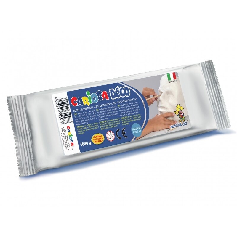 Масса для лепки  Carioca Deco 1000 g белый