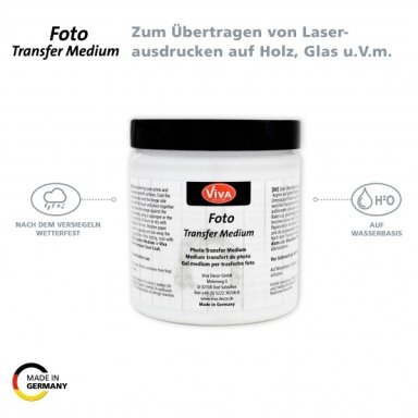 Nuotraukų perkėlimo priemonė Foto Transfer Medium Viva Decor 250 ml