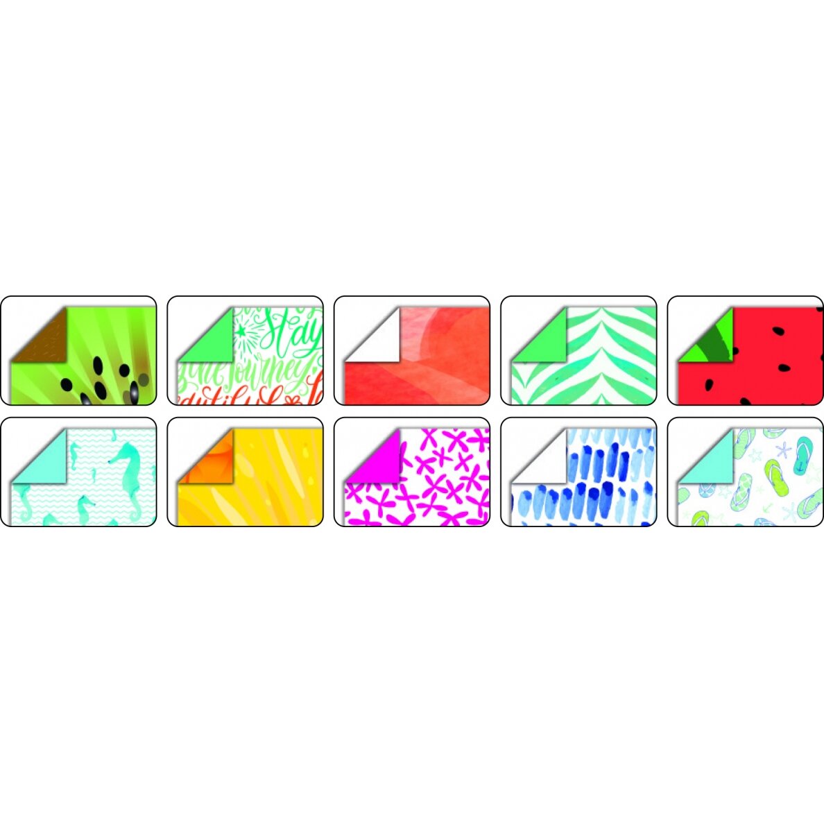 Оригами TROPICAL 80 г / м², 15x15 см, 50 листов, 10 разных дизайнов 1 Оригами TROPICAL 80 г / м², 15x15 см, 50 листов, 10 разных дизайнов 1