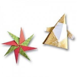 Оригами Folia  X-MAS 80 г / м², 15x15 см, 50 листов, 5 разных дизайнов 2