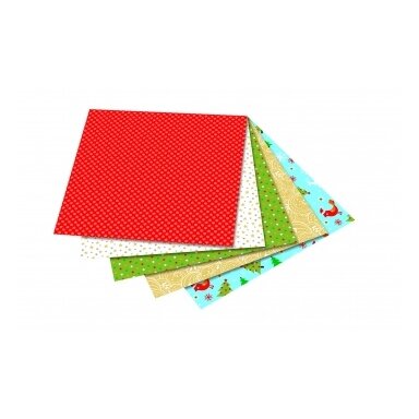 Origami "X-MAS" 50 lapų 15*15 FOLIA, įvairūs motyvai