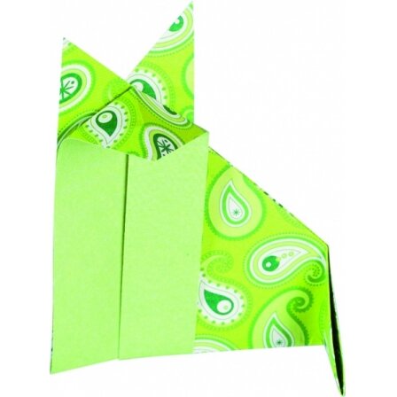 Folding Papers BASICS GREEN 80g/m², 15x15cm, 50 sheets, 5 assorted designs 3