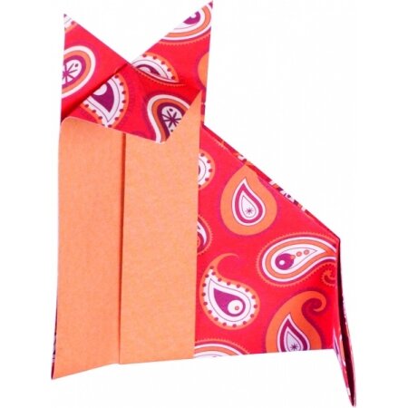 Origami Folia "BASICS" 15x15 cm, 50 lapų, 5 raudoni motyvai 4