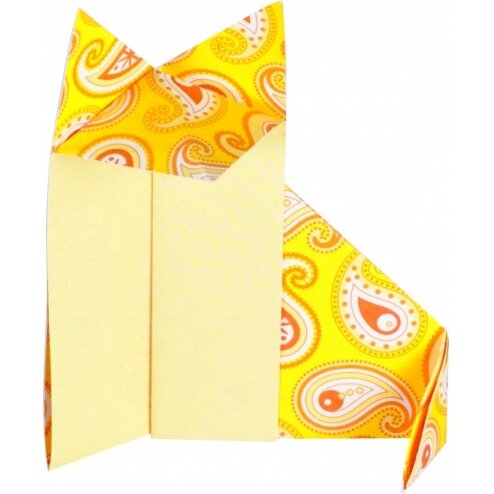 Folding Papers BASICS YELLOW 80g/m², 15x15cm, 50 sheets, 5 assorted designs 4