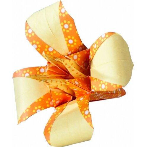 Folding Papers BASICS YELLOW 80g/m², 15x15cm, 50 sheets, 5 assorted designs 5