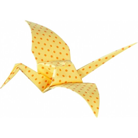 Origami Folia "BASICS" 10x10 cm, 50 lapų, 5 geltoni motyvai 4
