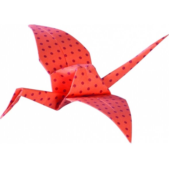 Origami Folia "BASICS" 10x10 cm, 50 lapų, 5 raudoni motyvai 3 Origami Folia "BASICS" 10x10 cm, 50 lapų, 5 raudoni motyvai 3