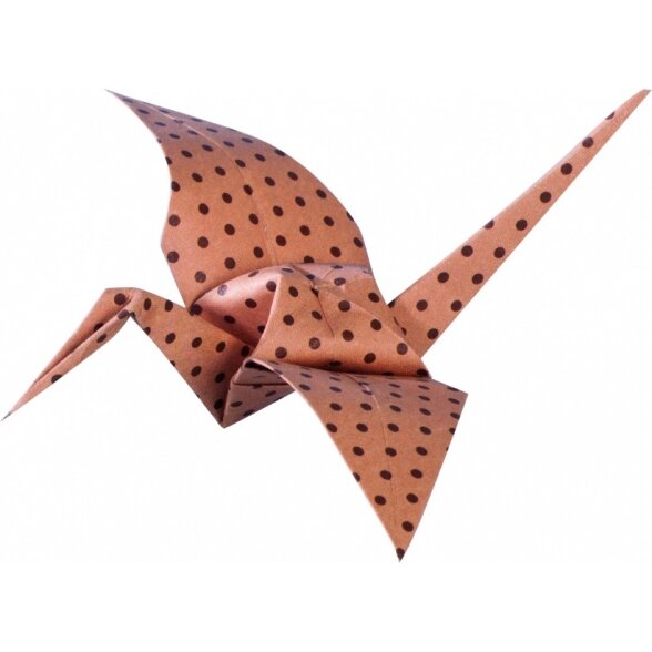 Origami Folia "BASICS" 10x10 cm, 50 lapų, 5 rudi motyvai 4