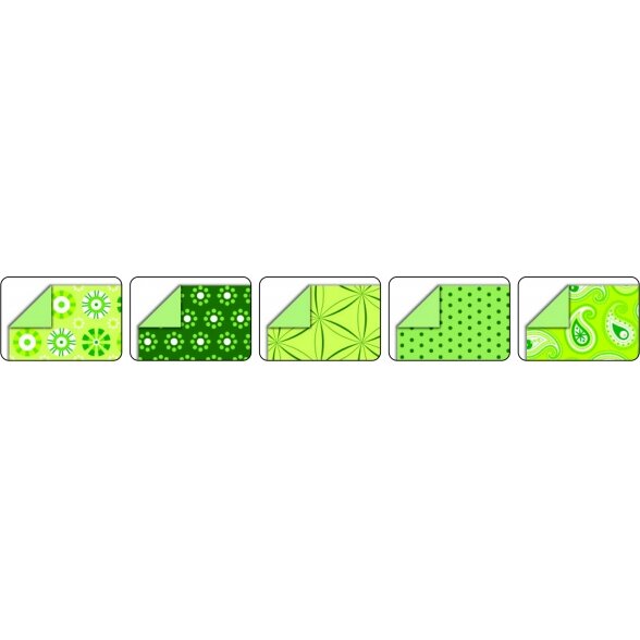 Оригами BASICS GREEN 80 г / м², 20x20 см, 50 листов, 5 разных дизайнов 1 Оригами BASICS GREEN 80 г / м², 20x20 см, 50 листов, 5 разных дизайнов 1