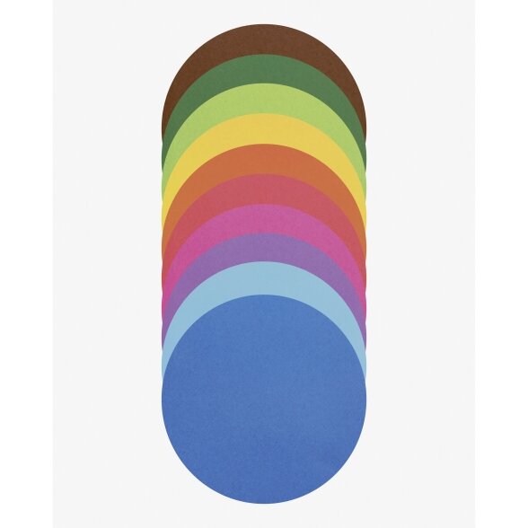 Folding Papers Round 70g/m2, Ø 15 cm, 100sheets, assorted colours 2