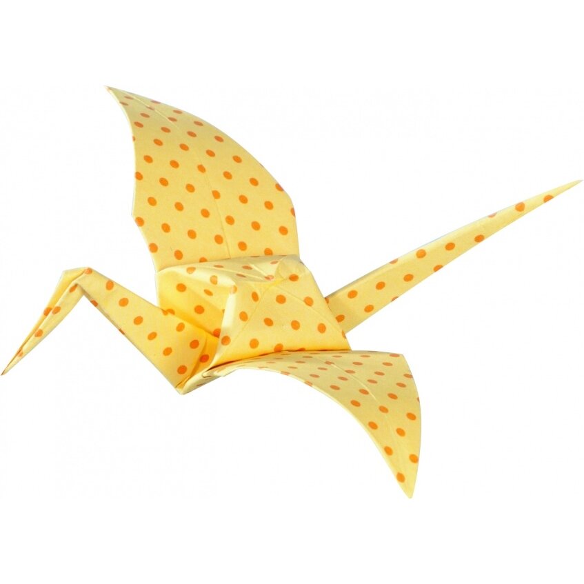 Origami Folia "BASICS" 10x10 cm, 50 lapų, 5 geltoni motyvai 4