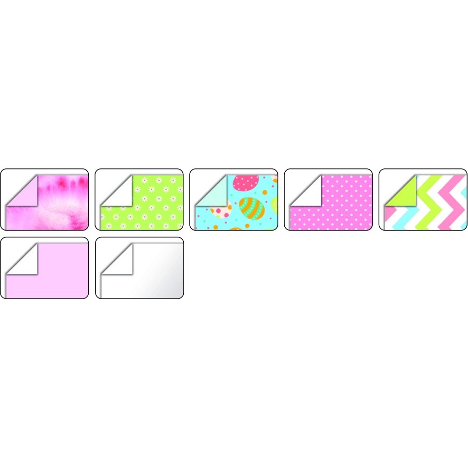 Folding Paper Set BLOSSOMS, 50 sheets in 15x15cm, 120 sheets in 7,5x7,5cm 1