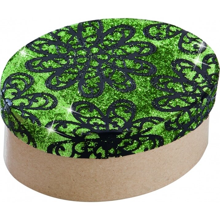 Set of 10 Boxes Mini, OVAL, 9,5x7,5x4cm, natural 2