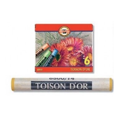 Pastelė sausa dailei Koh-I-Noor Toison D'OR 8511 6 spalvų