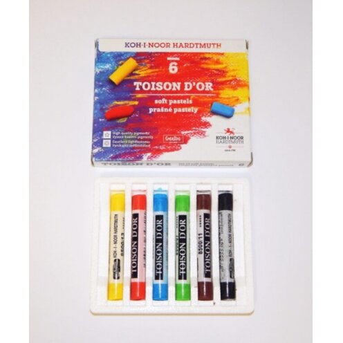 Set of Soft Pastels Koh-I-Noor Toison D'OR 8511 6 colors Set of Soft Pastels Koh-I-Noor Toison D'OR 8511 6 colors