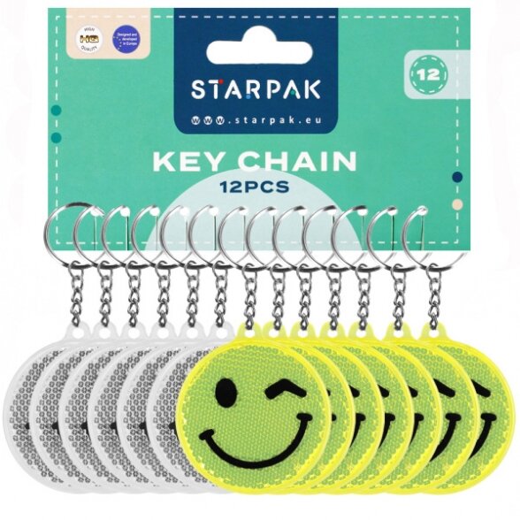 Pakabukas Starpak Emoticon šviesą atspindintis Pakabukas Starpak Emoticon šviesą atspindintis