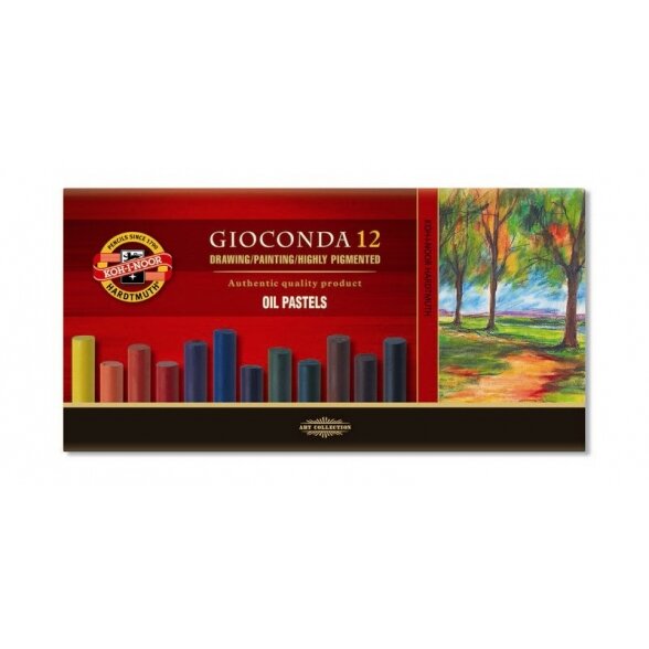 Set of Artists´ Oil Pastels Koh-I-Noor Gioconda 8352 12 colors Set of Artists´ Oil Pastels Koh-I-Noor Gioconda 8352 12 colors