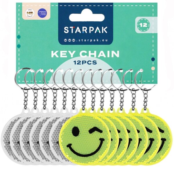 Pakabukas Starpak Emoticon šviesą atspindintis Pakabukas Starpak Emoticon šviesą atspindintis