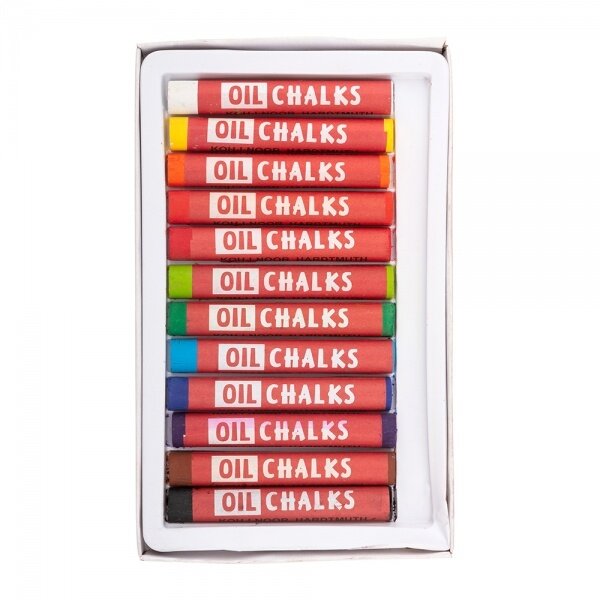 Set of Oil Chalks Koh-I-Noor 8312 8,9 mm 12 colors 1 Set of Oil Chalks Koh-I-Noor 8312 8,9 mm 12 colors 1