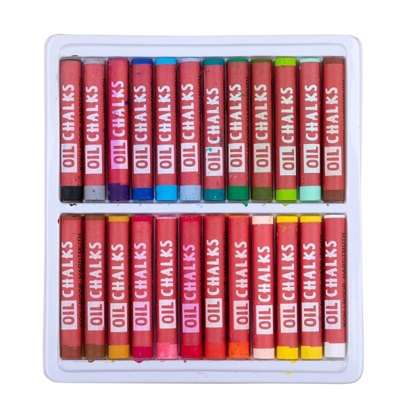 Set of Oil Chalks Koh-I-Noor 8314 Ø9 mm 24 colors 1