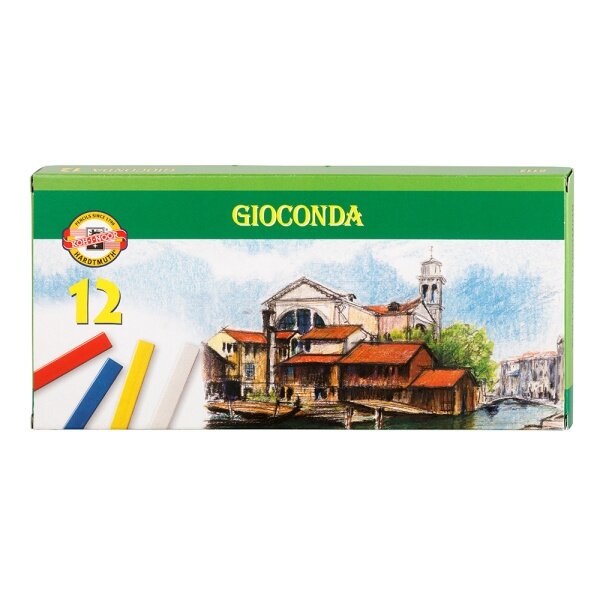 Pastelė aliejinė Koh-I-Noor Gioconda Hard mokyklinė 12 spalvų