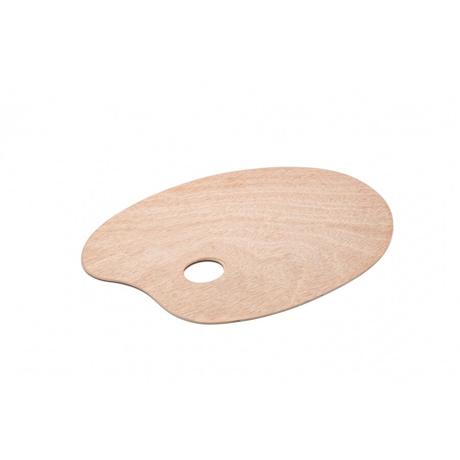 Wooden Artist Paint Mixing Palette Oval 32x23 cm Wooden Artist Paint Mixing Palette Oval 32x23 cm