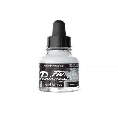 FW Pearlescent Acrylic Ink 29.5 ml White Pearl