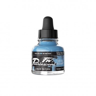 FW Pearlescent Acrylic Ink 29.5 ml Sky Blue