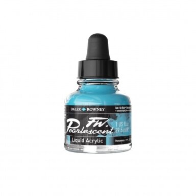 FW Pearlescent Acrylic Ink 29.5 ml Sun-Up Blue