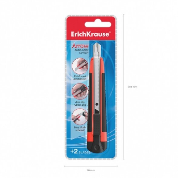 Cutter auto-lock ErichKrause Arrow, 9 mm 4