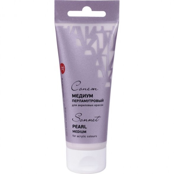 Perlamutrinis akrilinių dažų priedas Sonnet 75 ml Perlamutrinis akrilinių dažų priedas Sonnet 75 ml