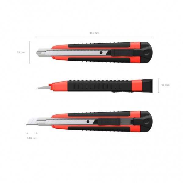Peilis ErichKrause Arrow 9 mm blisteryje 3 Peilis ErichKrause Arrow 9 mm blisteryje 3