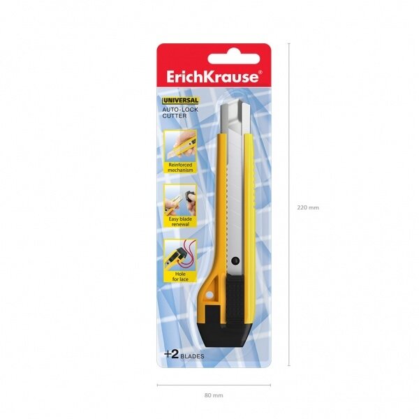 Peilis ErichKrause Universal 18 mm blisteryje 5 Peilis ErichKrause Universal 18 mm blisteryje 5