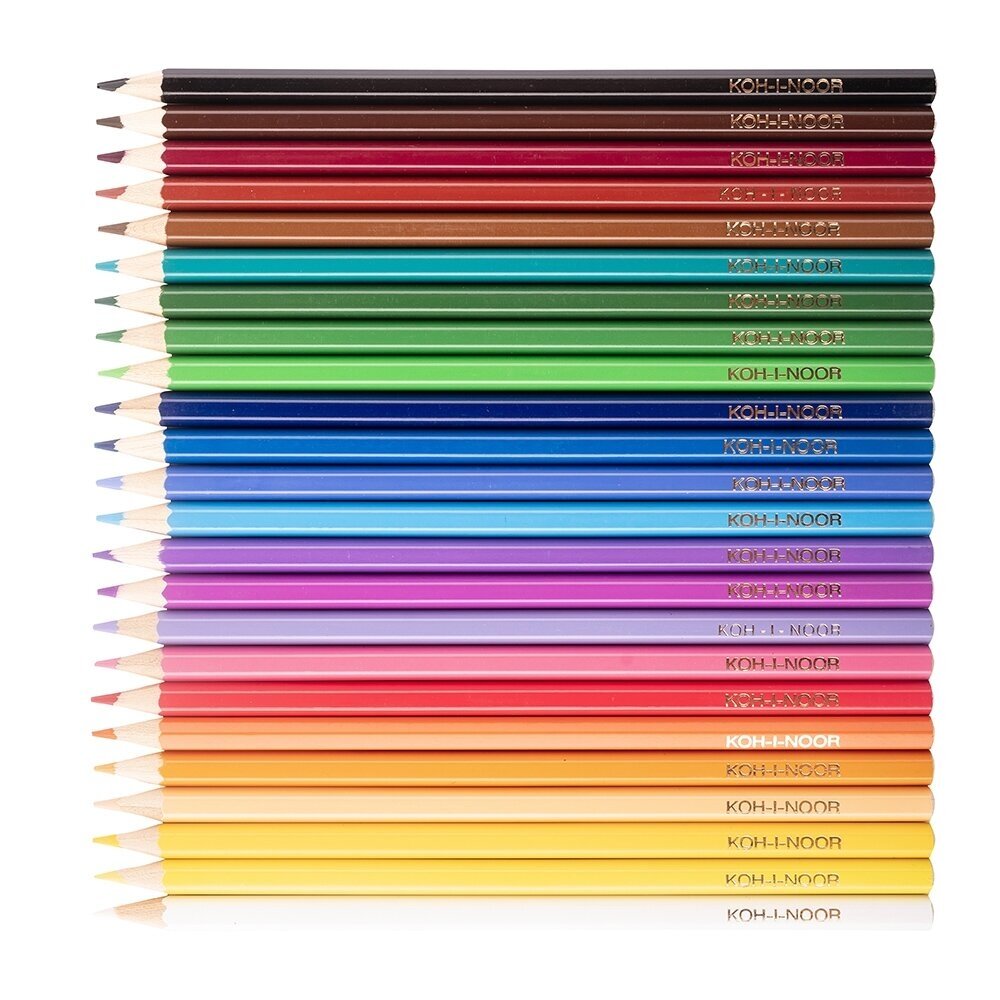 Koh-I-Noor set of school coloured pencils 3554 24 LION RED 1 Koh-I-Noor set of school coloured pencils 3554 24 LION RED 1