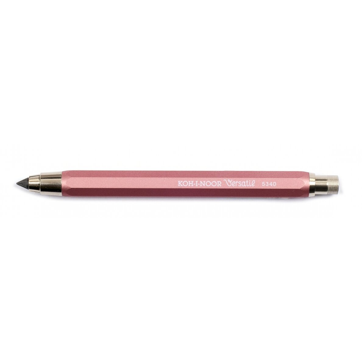 Pieštukas mechaninis Koh-I-Noor 5340 5,6 mm su drožtuku, korpusas rožinės spalvos