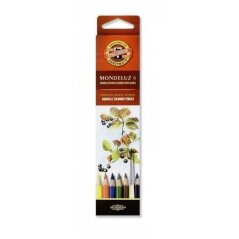 Set of Aquarell Coloured Pencils Koh-I-Noor Mondeluz 3715 6 colors