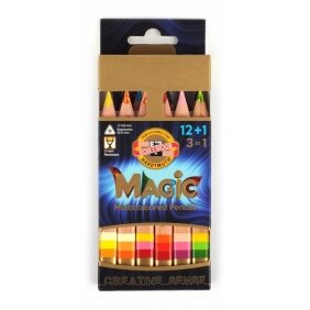 Pieštukai spalvoti Koh-I-Noor Magic 3404 12+1 vnt.