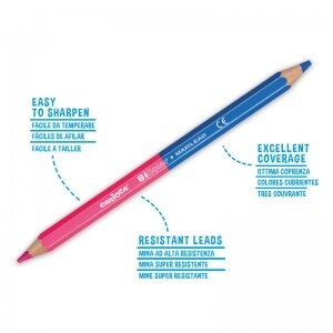 Colored Pencils Carioca 6 pencils 12 colors + pencil sharpener 2