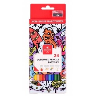 Карандаши цветные Koh-I-Noor 3554 TEENAGE 24 цвета