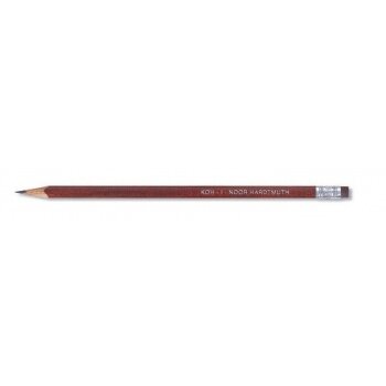 Triangular Graphite Pencil with Eraser Koh-I-Noor 1803 HB Brown Triangular Graphite Pencil with Eraser Koh-I-Noor 1803 HB Brown