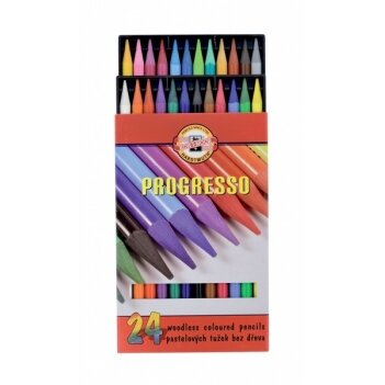 Set of Woodless Coloured Pencils Koh-I-Noor Progresso 8758 24 colors