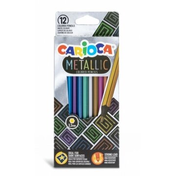Colored Pencils Carioca Metallic 12 colors Colored Pencils Carioca Metallic 12 colors