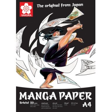 Piešimo popierius Sakura Manga 29,7x21 cm 20 lapų 250 g/m2