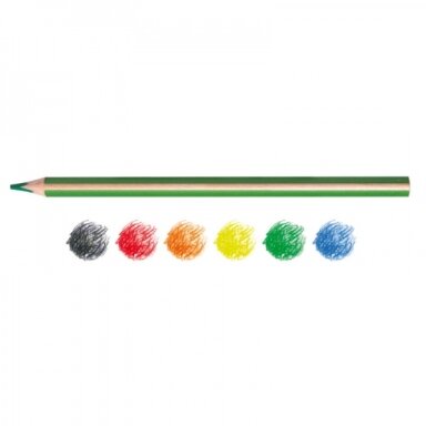 Colored Pencils Carioca Supercolor Maxi Triangular 6 colors Colored Pencils Carioca Supercolor Maxi Triangular 6 colors