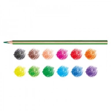 Colored Pencils Carioca Supercolor Triangular 12 colors Colored Pencils Carioca Supercolor Triangular 12 colors