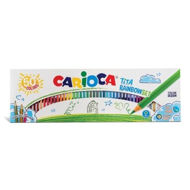 Colored Pencils Carioca Tita Rainbow 50 colors Colored Pencils Carioca Tita Rainbow 50 colors